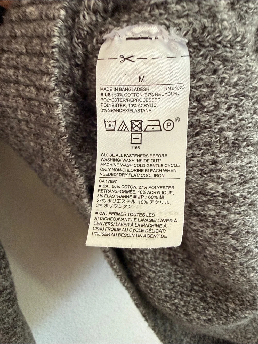 Banana Republic Men's Gray Button-Front Turtleneck Sweater [ME0072]